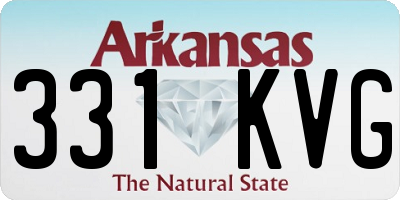 AR license plate 331KVG