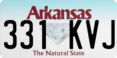 AR license plate 331KVJ