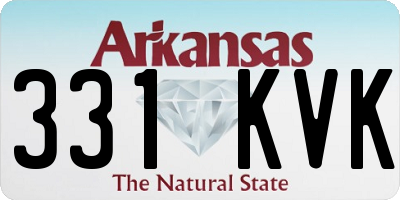 AR license plate 331KVK