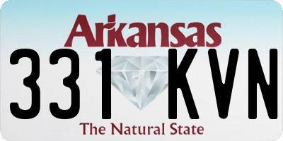 AR license plate 331KVN