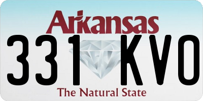 AR license plate 331KVO