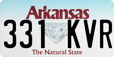AR license plate 331KVR