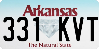 AR license plate 331KVT