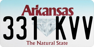 AR license plate 331KVV