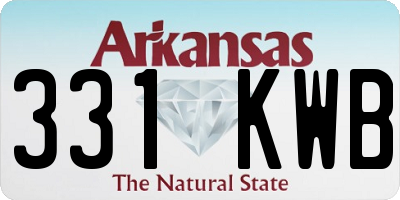 AR license plate 331KWB