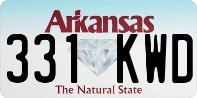 AR license plate 331KWD