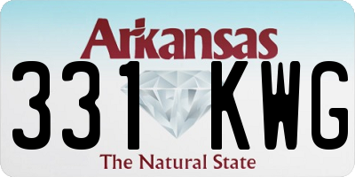 AR license plate 331KWG