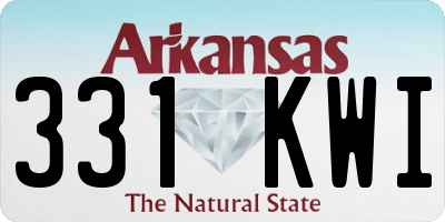 AR license plate 331KWI