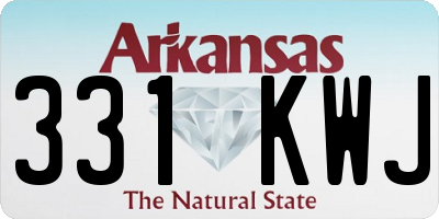 AR license plate 331KWJ