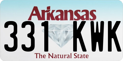 AR license plate 331KWK
