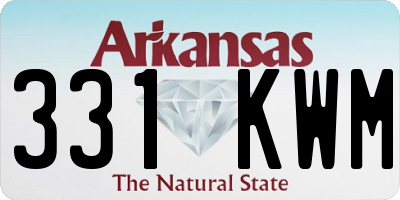 AR license plate 331KWM