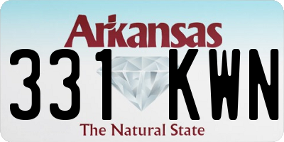 AR license plate 331KWN