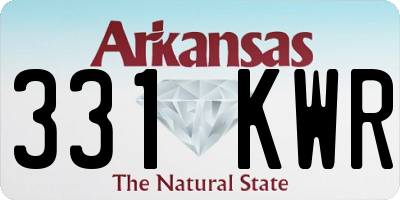 AR license plate 331KWR