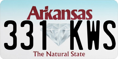 AR license plate 331KWS