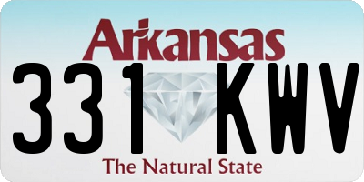AR license plate 331KWV