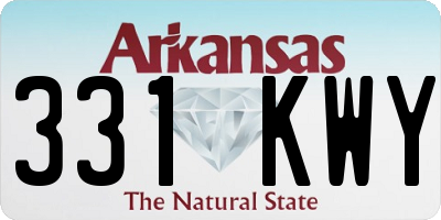 AR license plate 331KWY