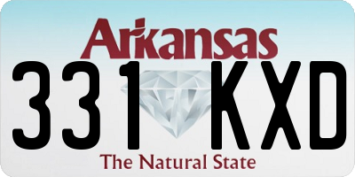 AR license plate 331KXD