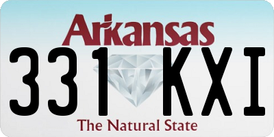 AR license plate 331KXI