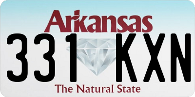 AR license plate 331KXN