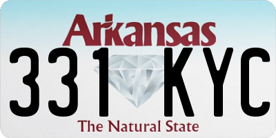 AR license plate 331KYC