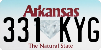 AR license plate 331KYG