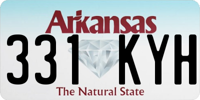 AR license plate 331KYH