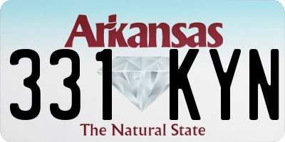 AR license plate 331KYN