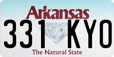 AR license plate 331KYO