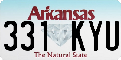 AR license plate 331KYU