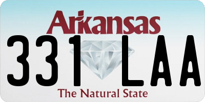 AR license plate 331LAA
