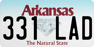 AR license plate 331LAD