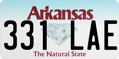 AR license plate 331LAE