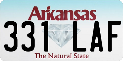 AR license plate 331LAF