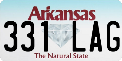AR license plate 331LAG
