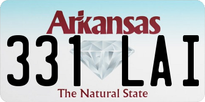 AR license plate 331LAI