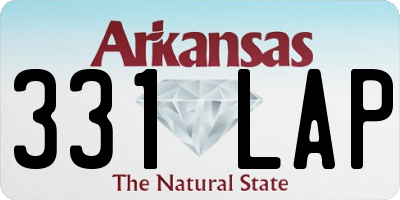 AR license plate 331LAP