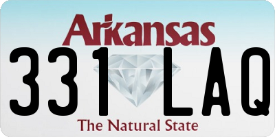 AR license plate 331LAQ