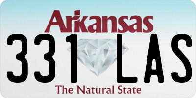 AR license plate 331LAS