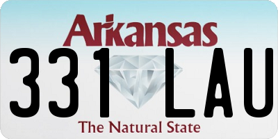 AR license plate 331LAU