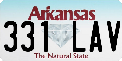 AR license plate 331LAV