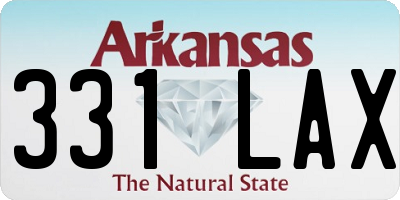 AR license plate 331LAX