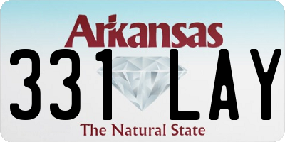 AR license plate 331LAY
