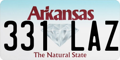 AR license plate 331LAZ