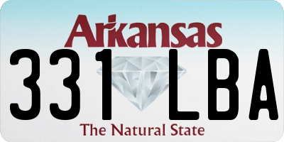 AR license plate 331LBA