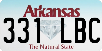AR license plate 331LBC