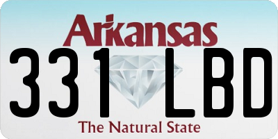 AR license plate 331LBD