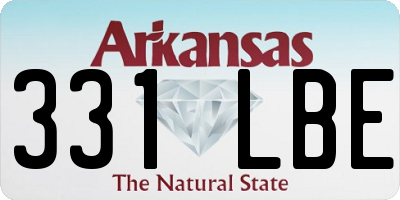 AR license plate 331LBE