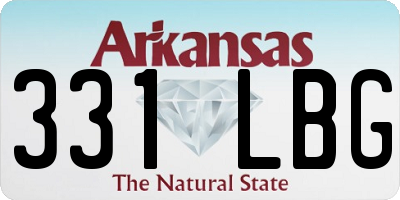 AR license plate 331LBG
