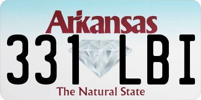 AR license plate 331LBI