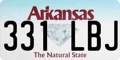 AR license plate 331LBJ